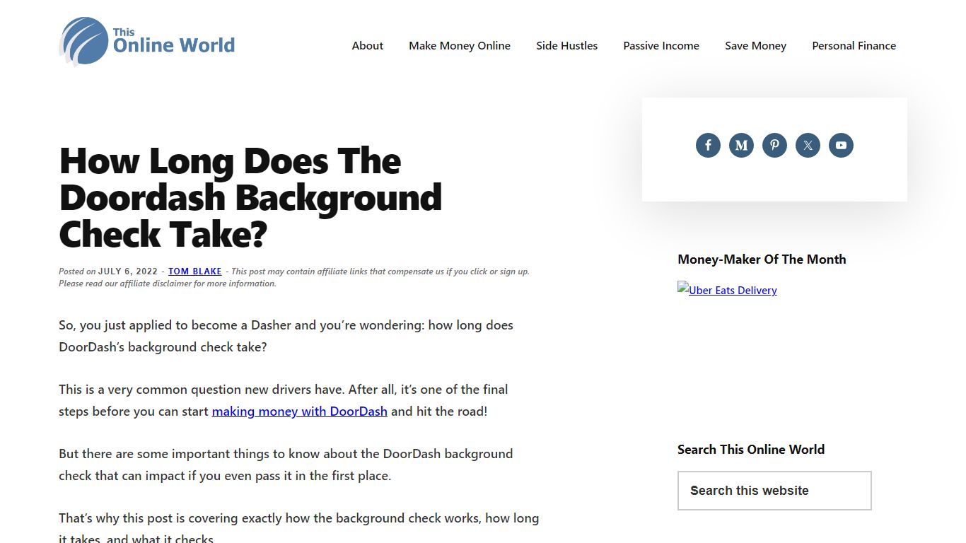 How Long Does The Doordash Background Check Take? - This Online World